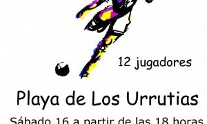 Doce horas de fútbol sala en la playa de Los Urrutias