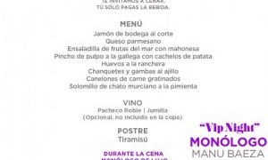 Bon Apettite en Boutique, con el monólogo de Manu Baeza