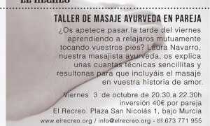 Taller de masaje Ayurveda en Pareja en El Recreo