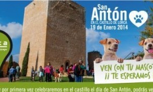 San Antón en el Castillo de Lorca.